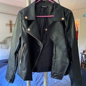 Leather motto jacket. Never worn!!